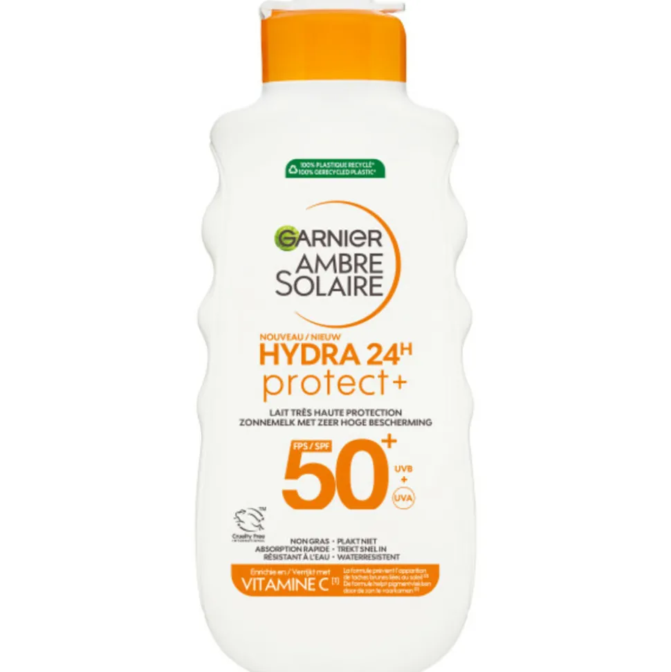 Garnier Ambre Solaire Hydra 24 Protect Zonnebrandmelk SPF 50+ 175 ml