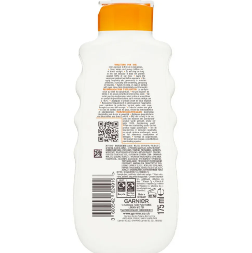 Garnier Ambre Solaire Hydra 24 Zonnebrandmelk SPF 30 175 ml