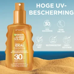 Garnier Ambre Solaire Ideal Bronze Beschermende Melkspray SPF 30 150 ml
