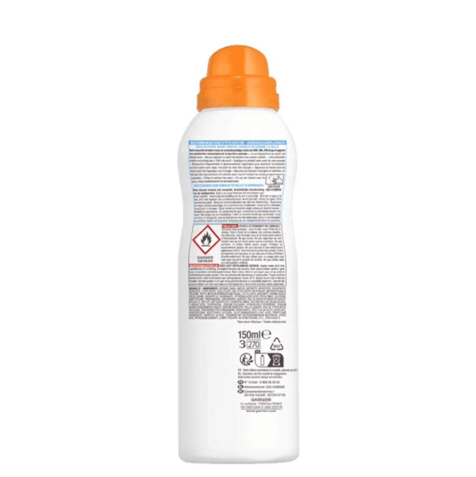 Garnier Ambre Solaire Sensitive Expert+ Dry Mist Spray SPF 50+ 150 ml