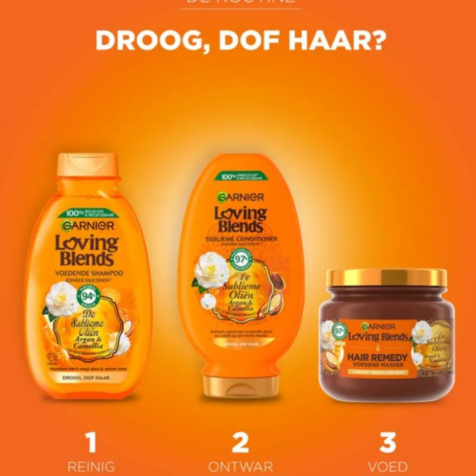 Garnier Loving Blends Argan- en Cameliaolie Shampoo 300 ml