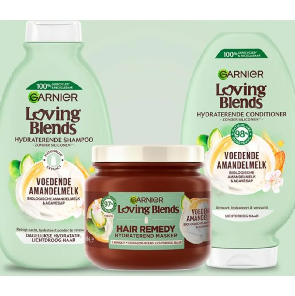 Garnier Loving Blends Voedende Amandelmelk Shampoo 300 ml