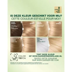 Garnier Nutrisse Ultra Crème Permanente Haarkleuring 8.0 Lichtblond