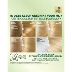 Garnier Nutrisse Ultra Crème Permanente Haarkleuring 9.0 Zeer Lichtblond