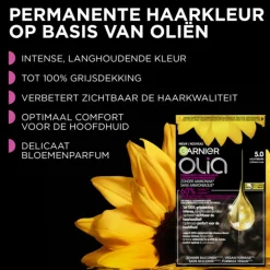 Garnier Olia Permanente Crèmekleuring 5.3 Licht Goudbruin