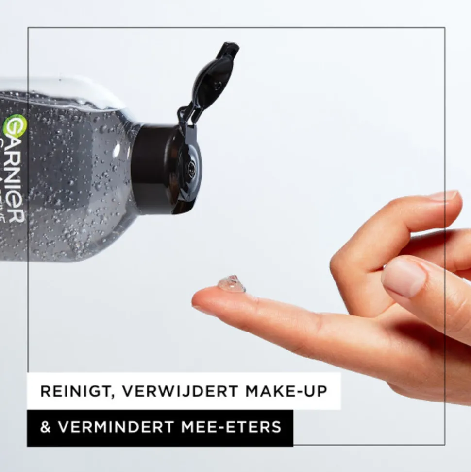 Garnier SkinActive Micellair Reinigingswater Jelly-water Alles-in-1 met Charcoal 400 ml