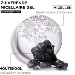 Garnier SkinActive Micellair Reinigingswater Jelly-water Alles-in-1 met Charcoal 400 ml