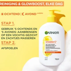 Garnier SkinActive Vitamine C Glow Booster Gezichtsreiningsgel 250 ml