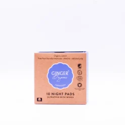 Ginger Organic Maandverband Nacht 10 stuks