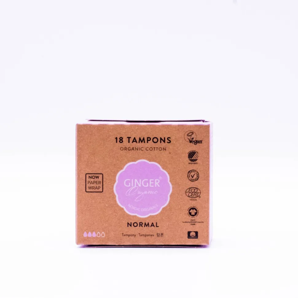 Ginger Organic Tampons Normaal 18 stuks