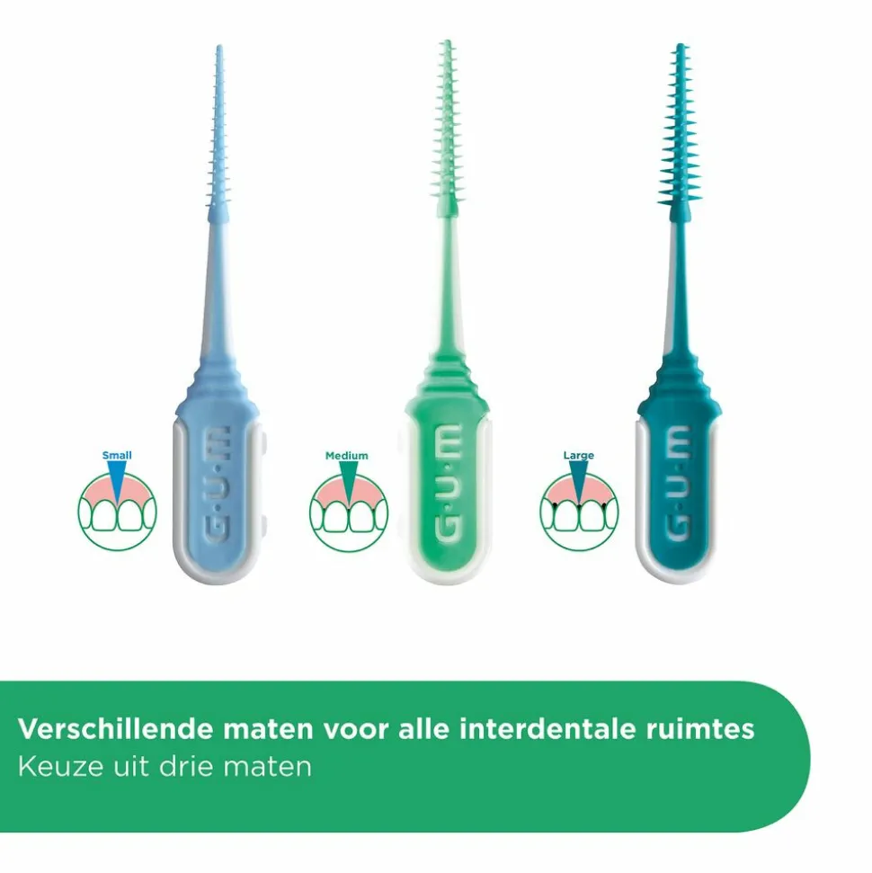 GUM Soft-Picks Comfort Flex Mint Medium 40 stuks