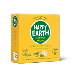 Happy Earth 100% Natuurlijke Shower Bar Jasmine Ho Wood 90 gr
