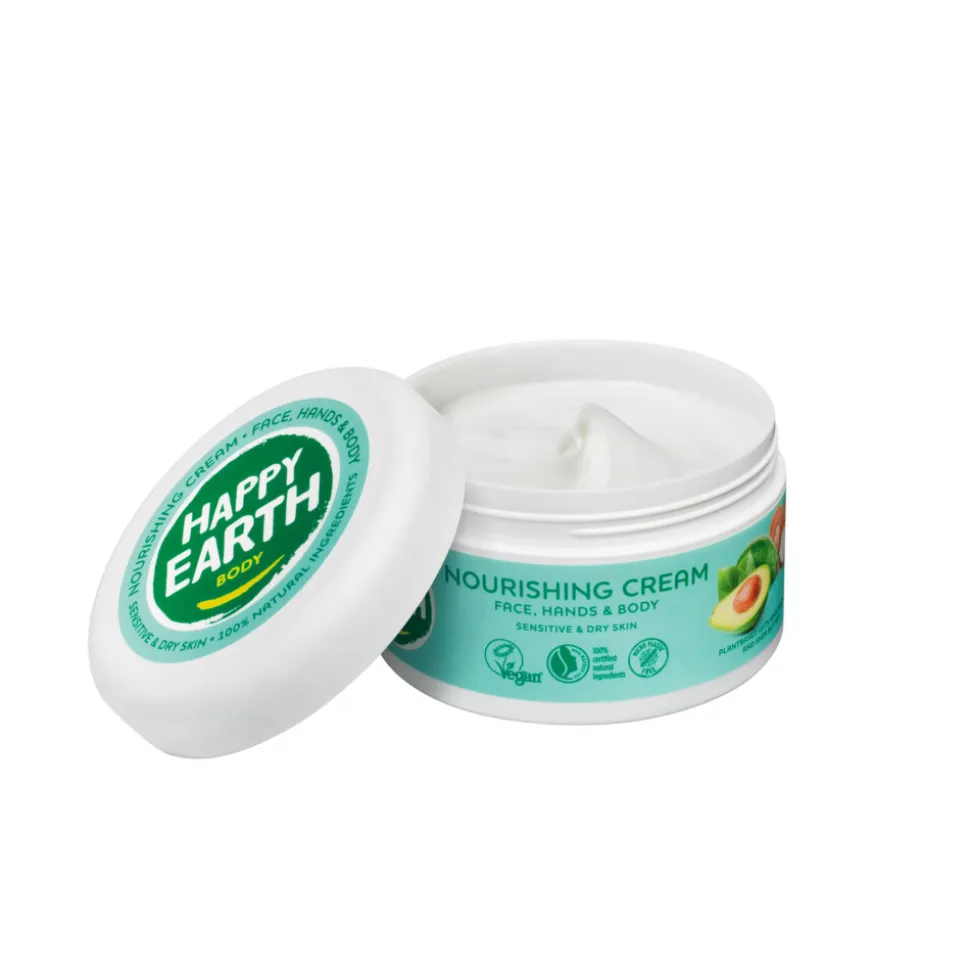 Happy Earth Voedende Créme 100% Natuurlijk 200 ml
