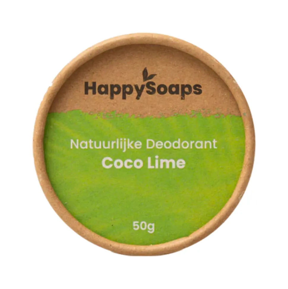 HappySoaps Natuurlijke Deodorant Kokos En Limoen 50 gr