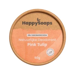 HappySoaps Natuurlijke Deodorant Pink Tulip Zonder Baking Soda 45 gr
