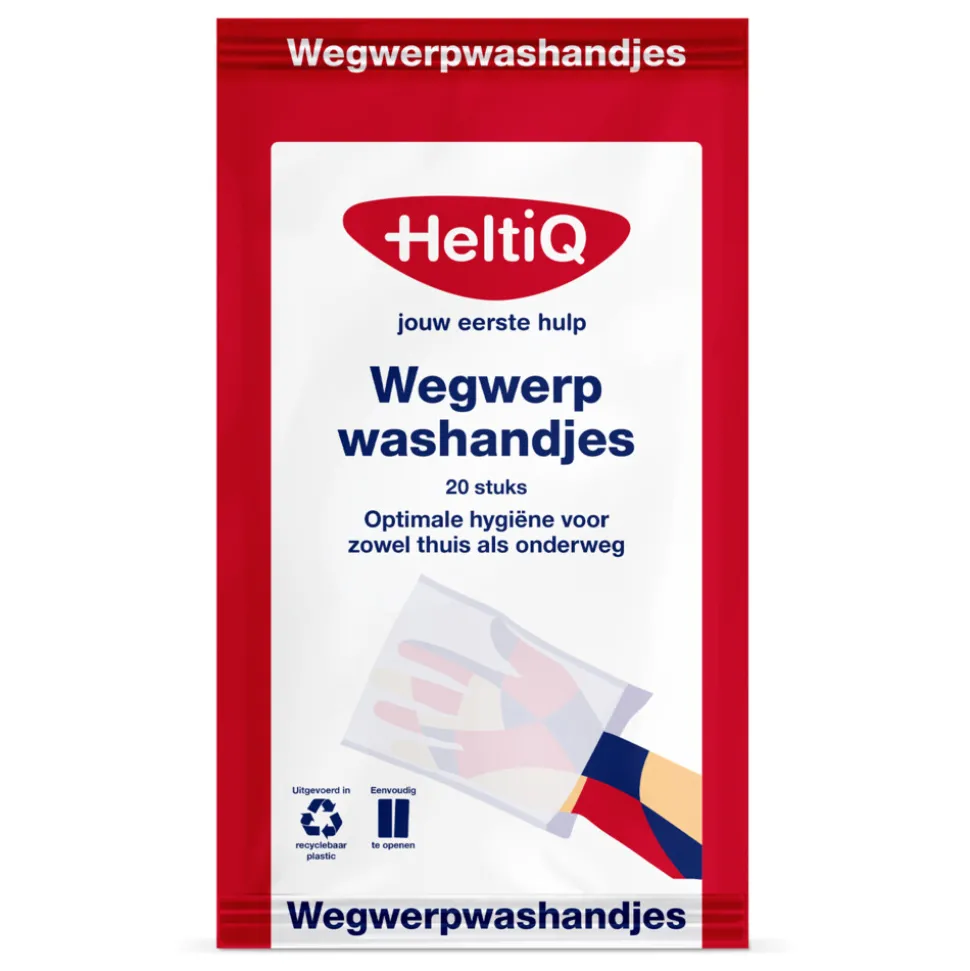 HeltiQ Wegwerpwashandjes 20 stuks