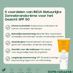 INCIA Sunscreen Cream Face SPF 50+ 50 ml
