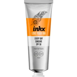 Inkx Tattoo Verzorging Everyday Zonnebrand crème SPF 50 50 ml
