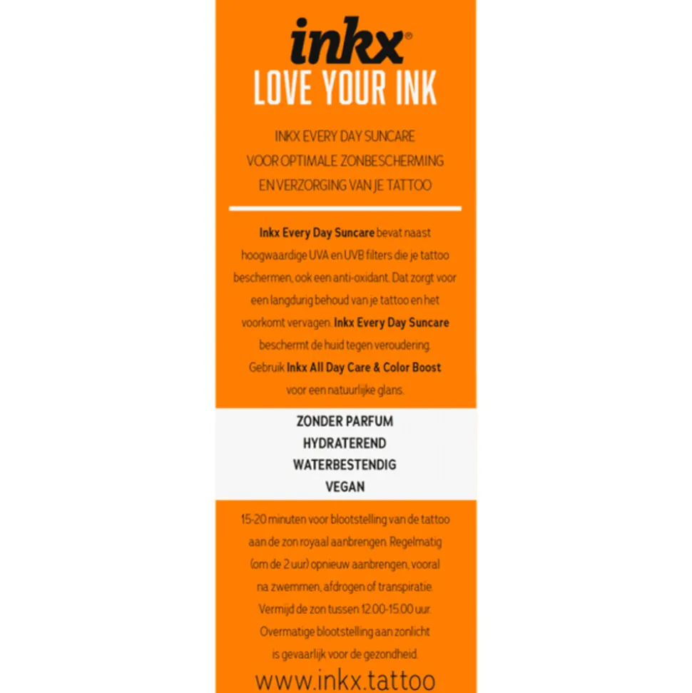 Inkx Tattoo Verzorging Everyday Zonnebrand crème SPF 50 50 ml