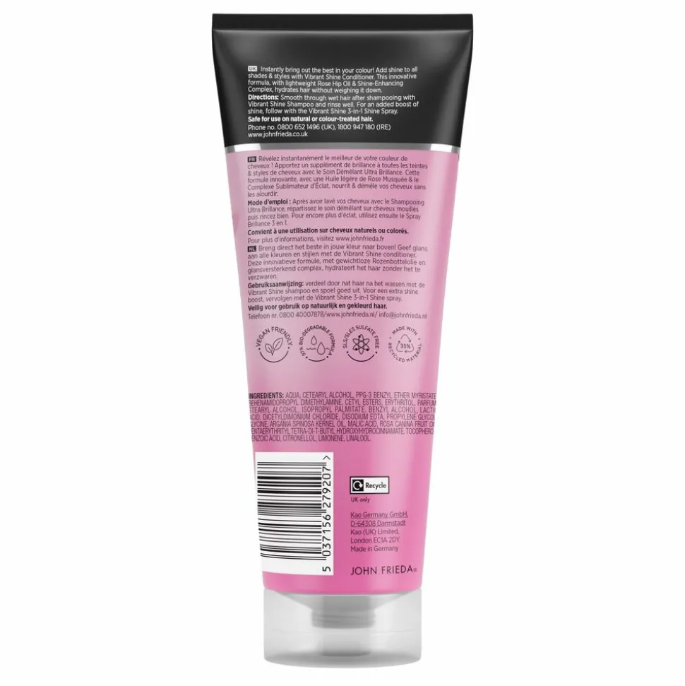 John Frieda Vibrant Shine Colour Conditioner 250 ml