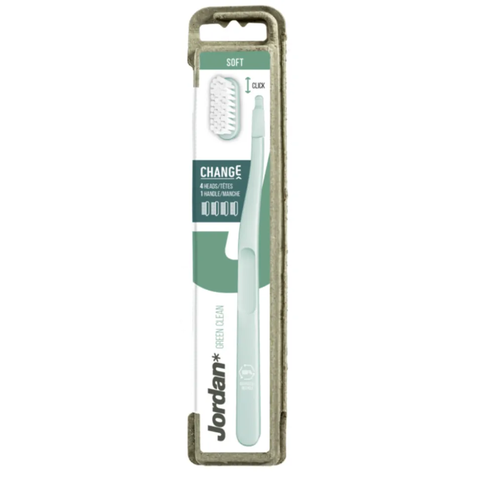 Jordan Tandenborstel Green Clean Change Soft 4-pack 1 set