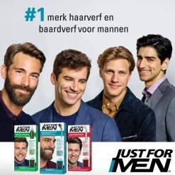 Just for Men Snor en Baard Zwart M55 1 set