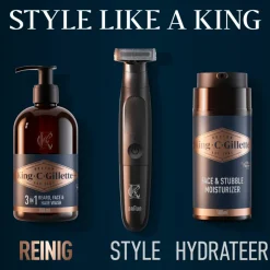 King C. Gillette Baard- en Gezichtsreiniger 350 ml