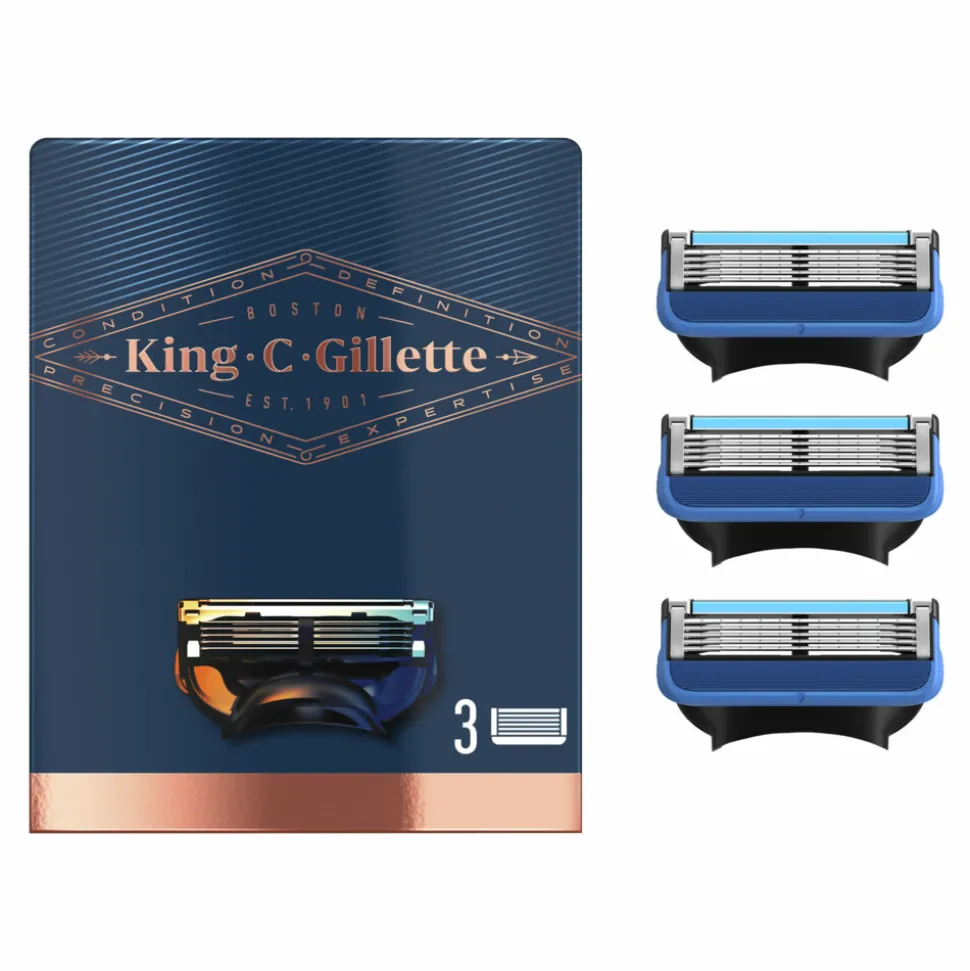 King C. Gillette Scheermesjes 3 stuks
