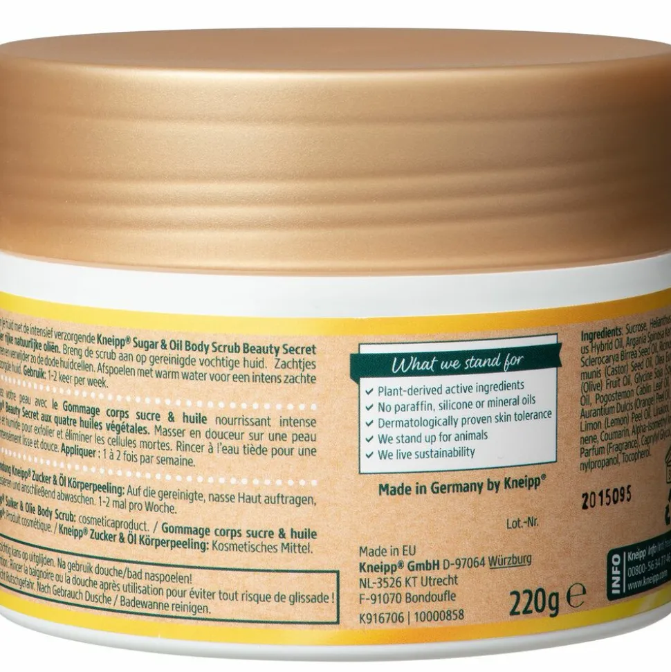 Kneipp Sugar & Oil Body Scrub Beauty Secret 220 gr