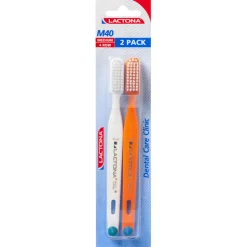 Lactona Tandenborstel M40 Medium 2 stuks