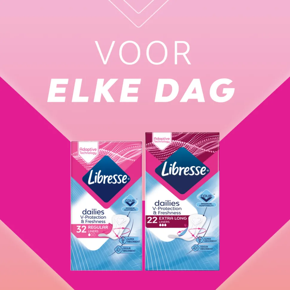 Libresse Inlegkruisjes Extra Long 22 stuks