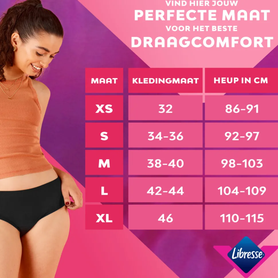 Libresse Menstruatie Ondergoed Wasbaar XS