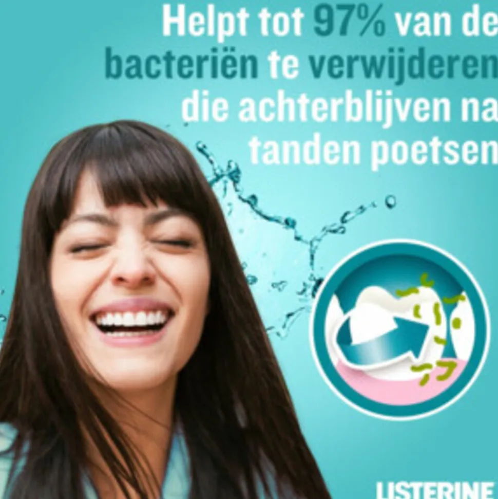 Listerine Mondwater Cool Mint Milde Smaak Zonder Alcohol 500 ml