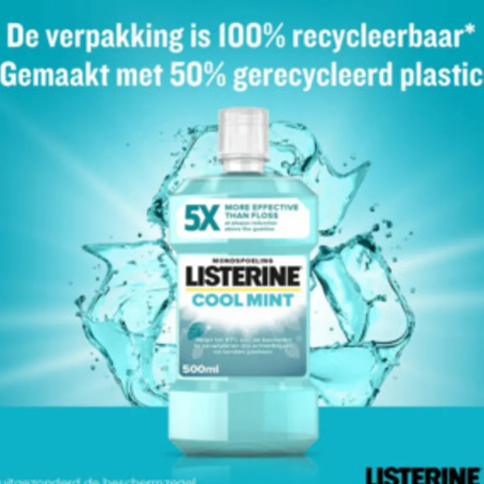 Listerine Mondwater Cool Mint 500 ml