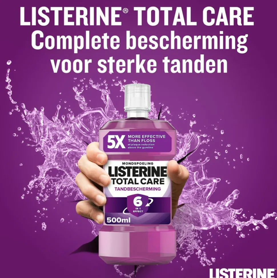 Listerine Mondwater Total Care Tandbescherming 500 ml