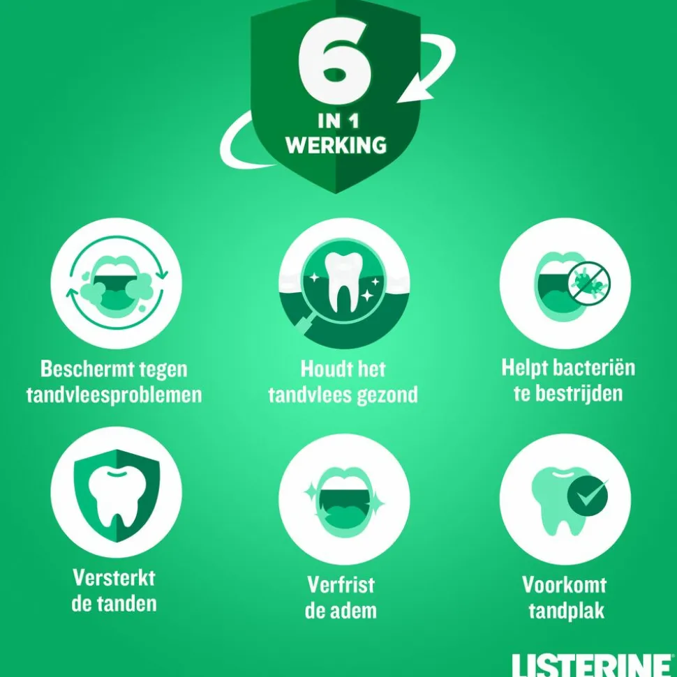 Listerine Mondwater Total Care Tandvleesbescherming 500 ml
