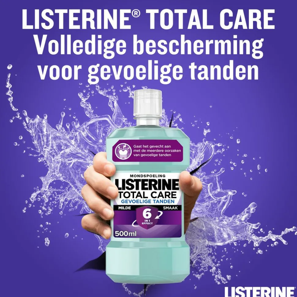 Listerine Mondwater Total Care Gevoelige Tanden 500 ml