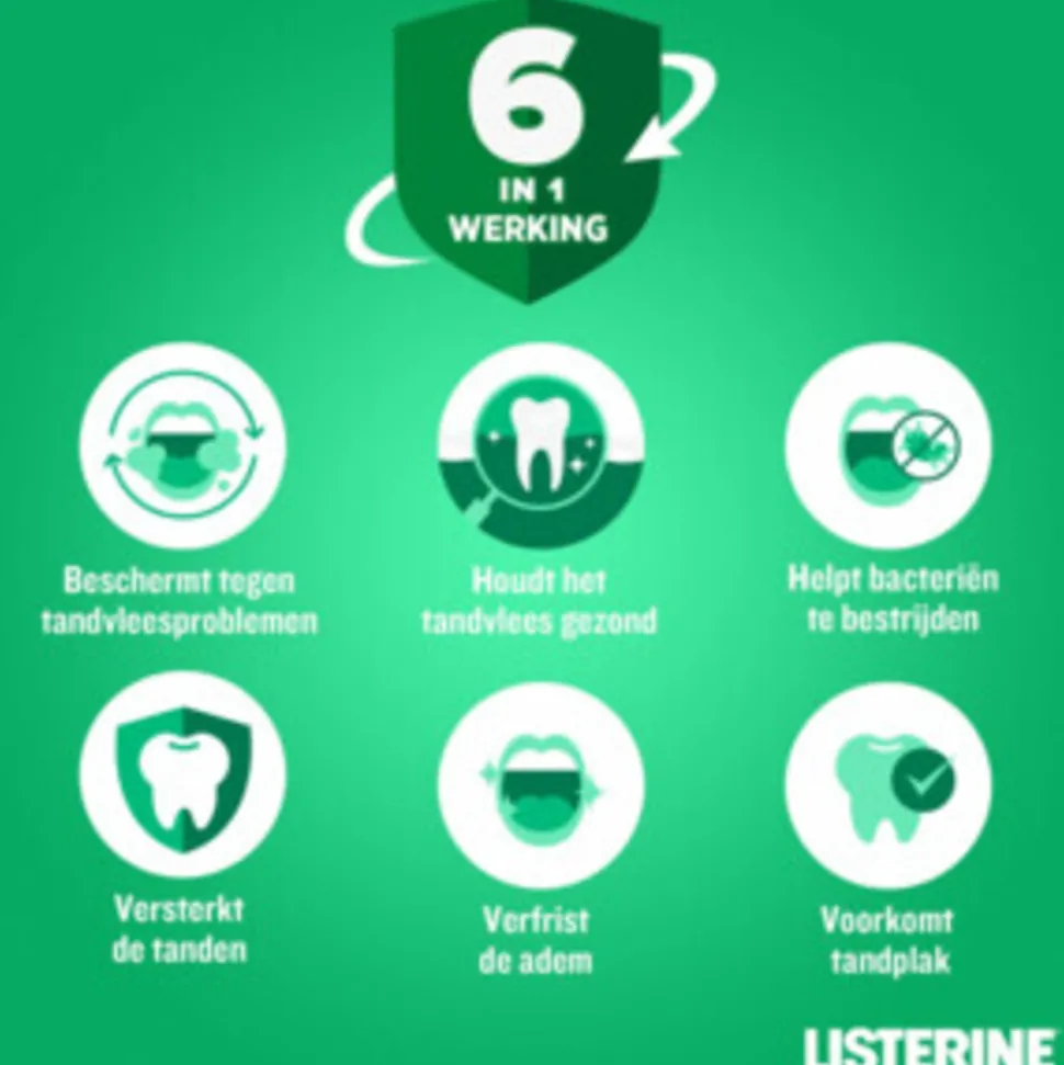 Listerine Mondwater Total Care Tandvleesbescherming 500 ml