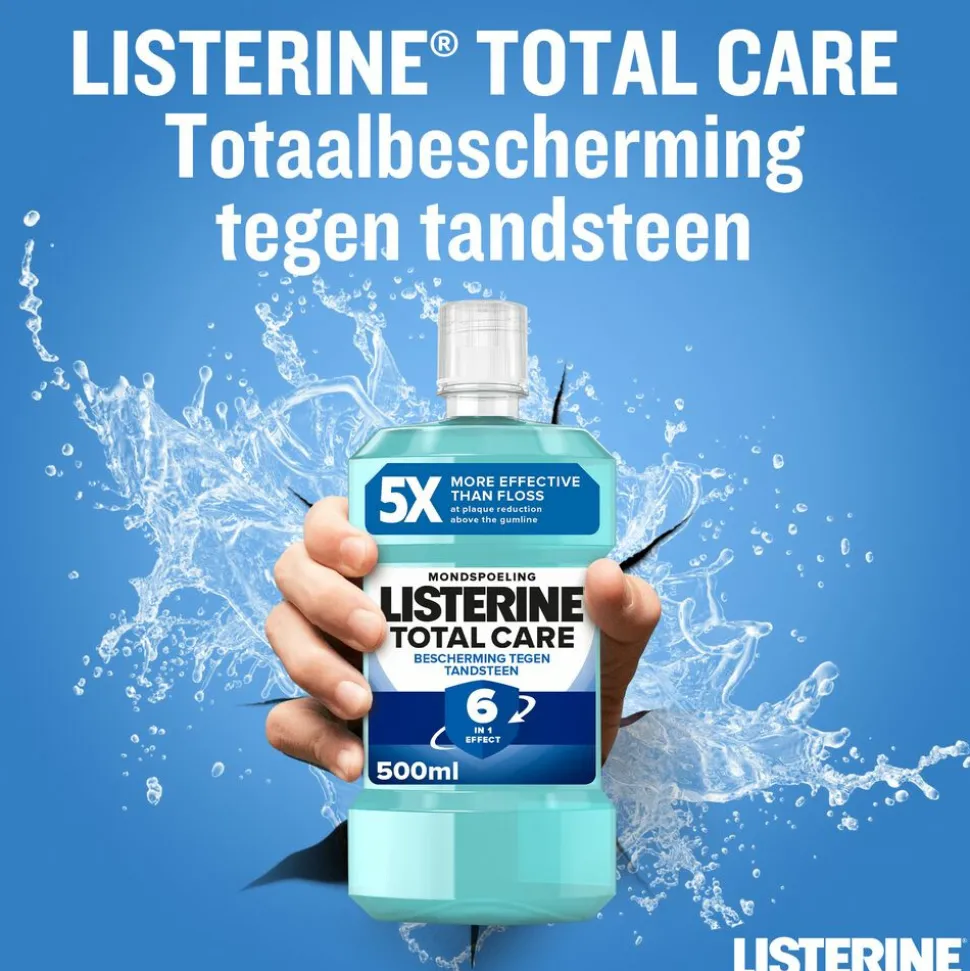 Listerine Total Care Bescherming Tegen Tandsteen 500 ml
