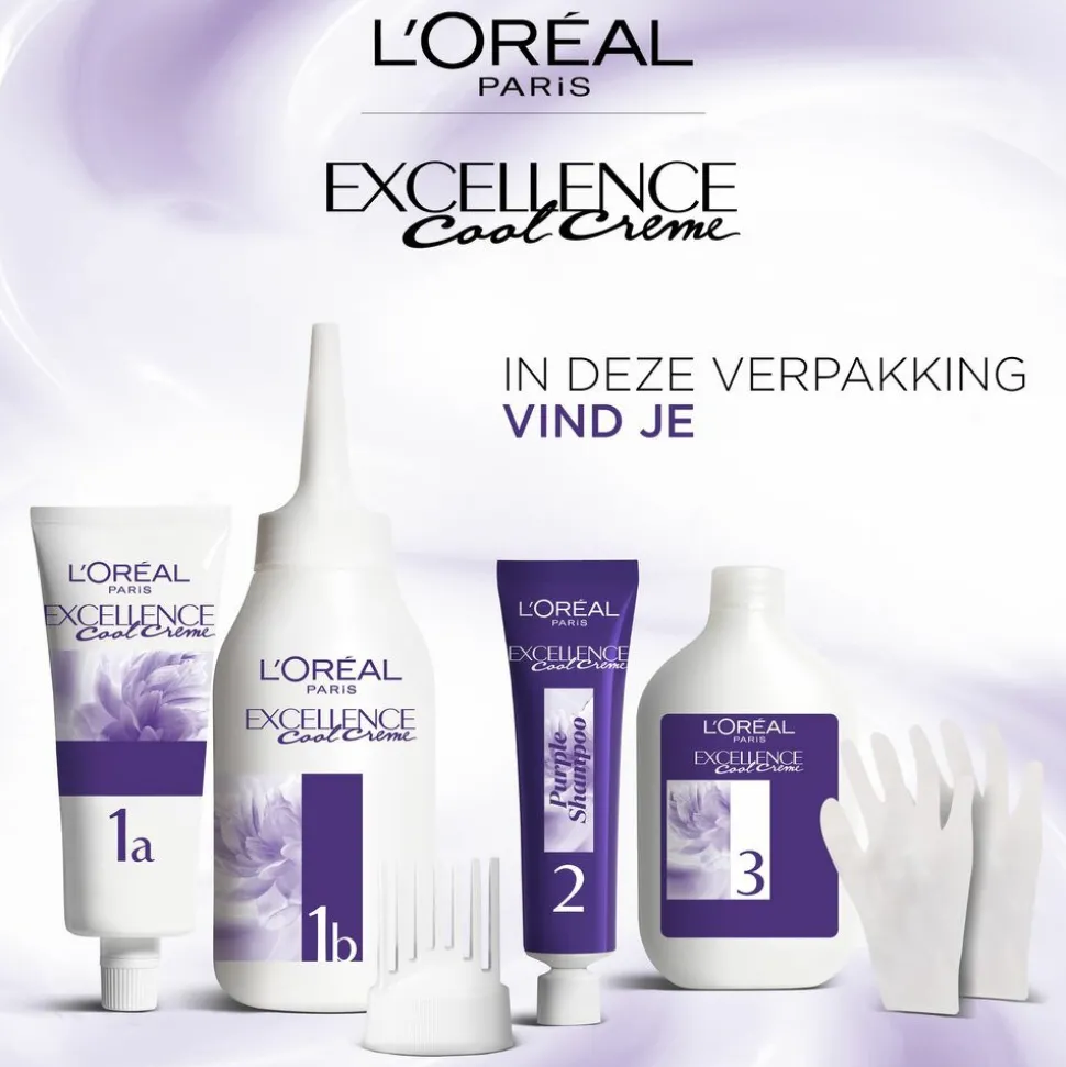L'Oréal Excellence Cool Crème Permanente Crèmekleuring 8.11 - Ultra As Lichtblond