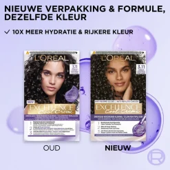 L'Oréal Excellence Cool Crème Permanente Crèmekleuring 3.11 - Ultra As Donkerbruin