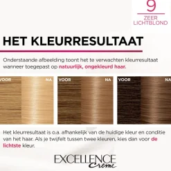 L'Oréal Excellence Crème Permanente Crèmekleuring 9 Zeer Licht Blond