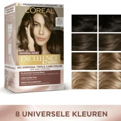 L'Oréal Excellence Crème Universal Nudes Permanente Haarkleuring 5U Universeel Lichtbruin