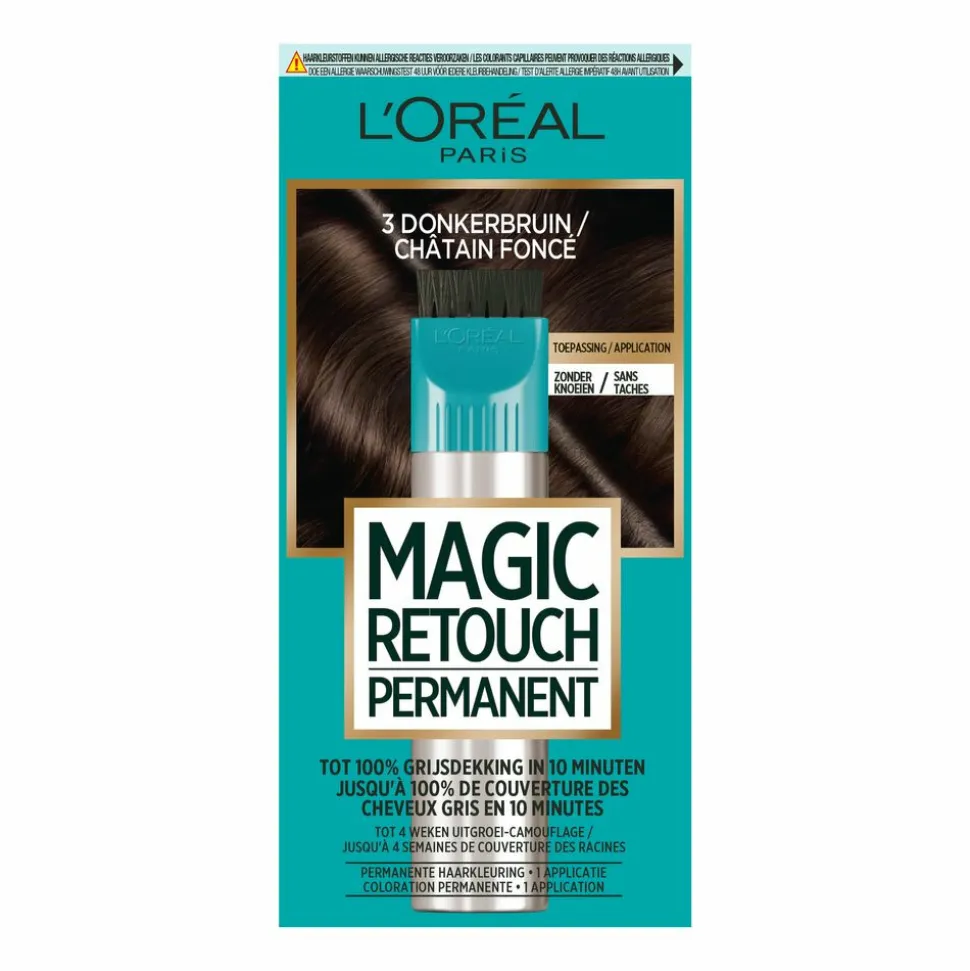L'Oréal Magic Retouch Permanent 3 Donkerbruin 95 gr