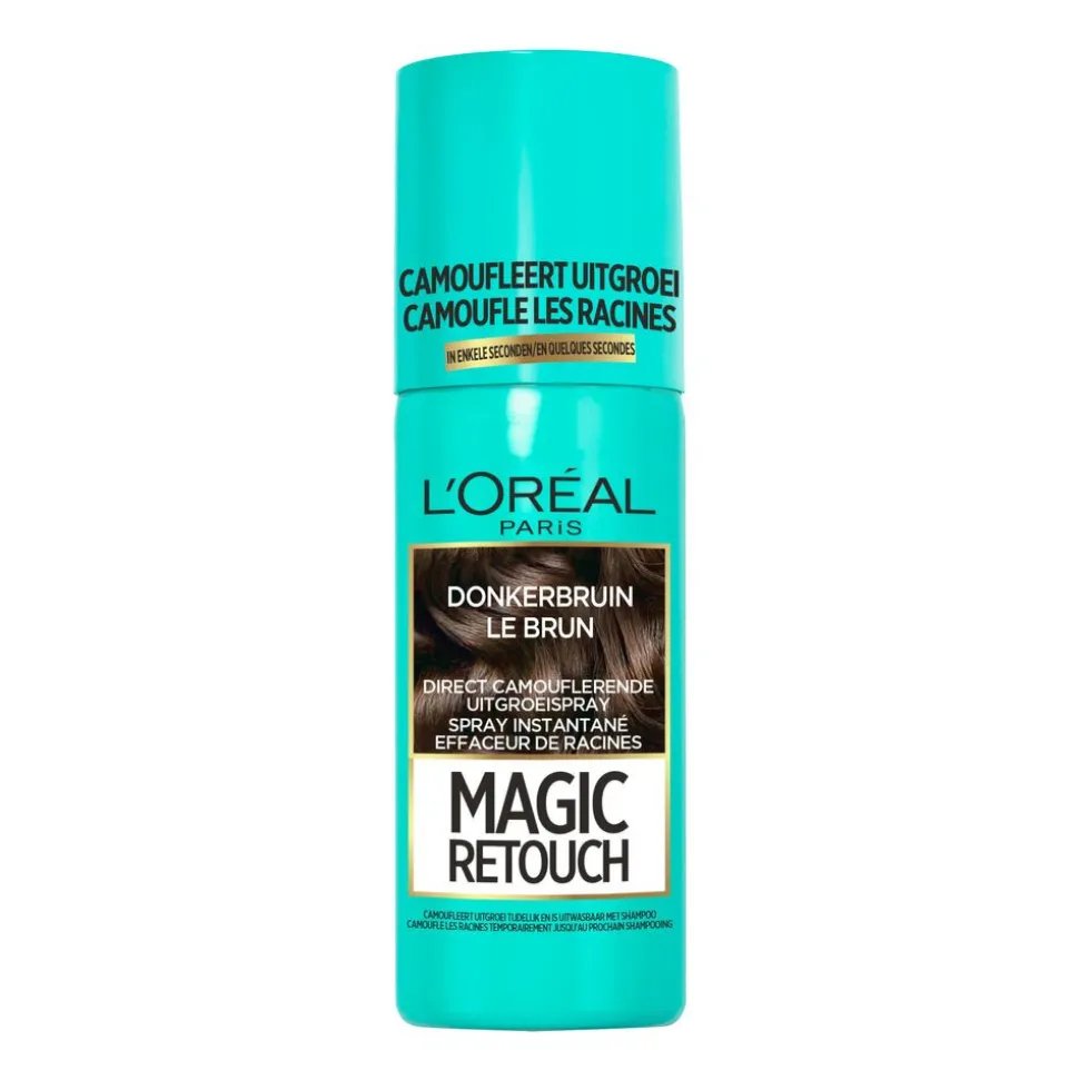 L'Oréal Magic Retouch Uitgroeispray Donkerbruin 75 ml