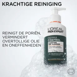 L'Oréal Men Expert Derma Control Reinigingsgel 260 ml