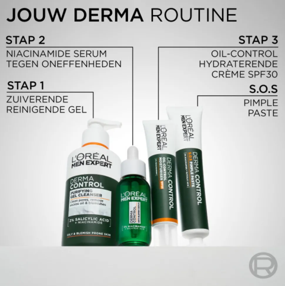 L'Oréal Men Expert Derma Control Reinigingsgel 260 ml