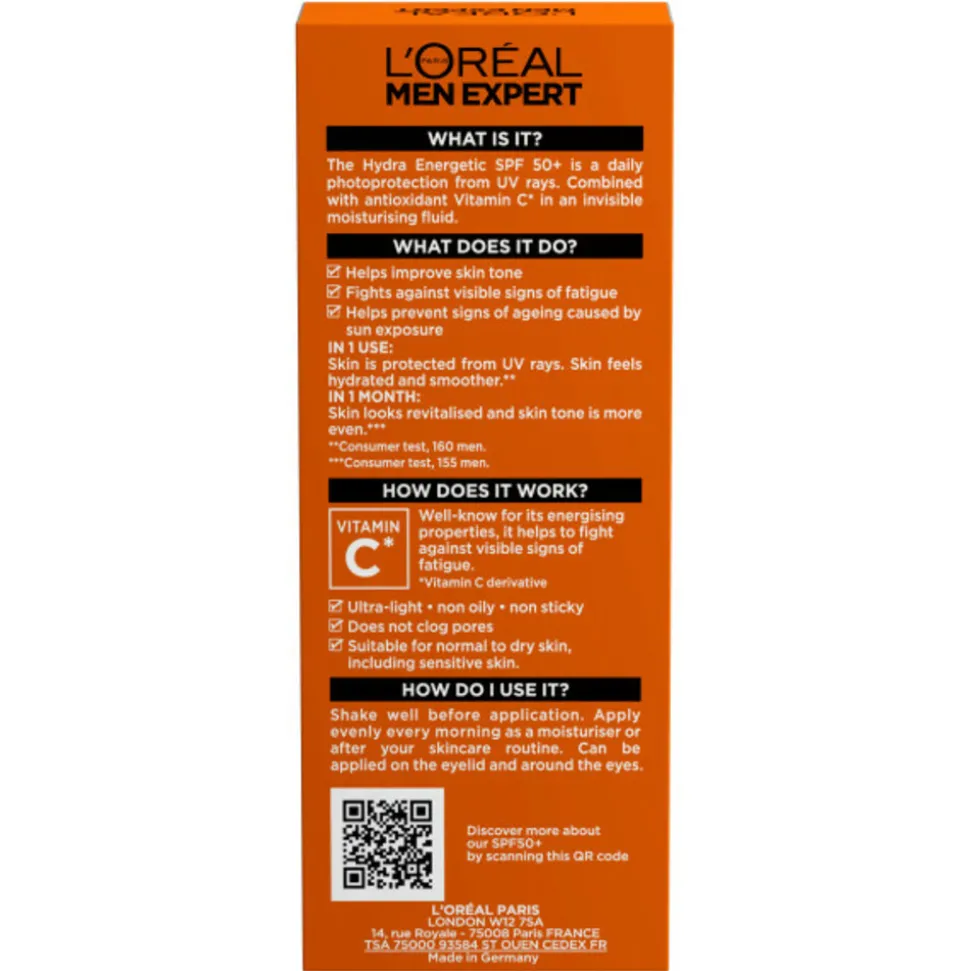 L'Oréal Men Expert Hydra Energetic Dagcrème SPF50+ 50 ml