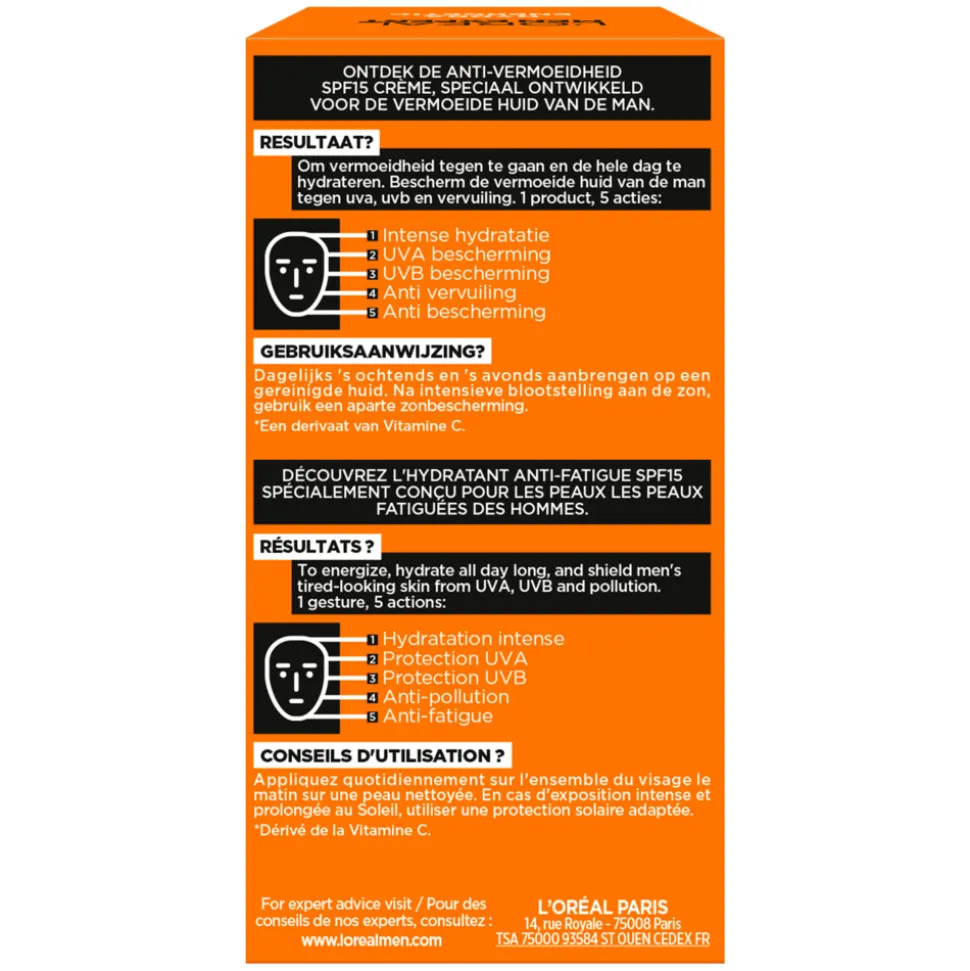 L'Oréal Men Expert Hydra Energetic SPF 15 Gezichtscrème 50 ml