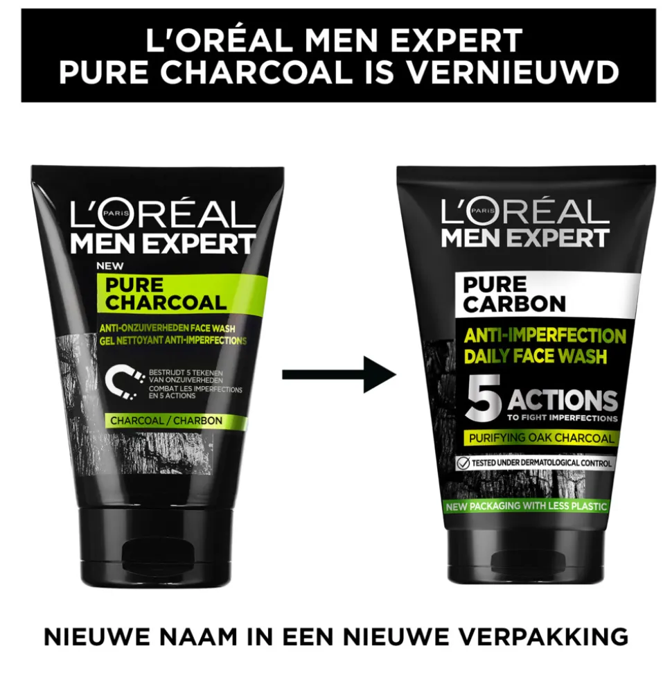 L'Oréal Men Expert Pure Charcoal Gezichtsreiniger 100 ml
